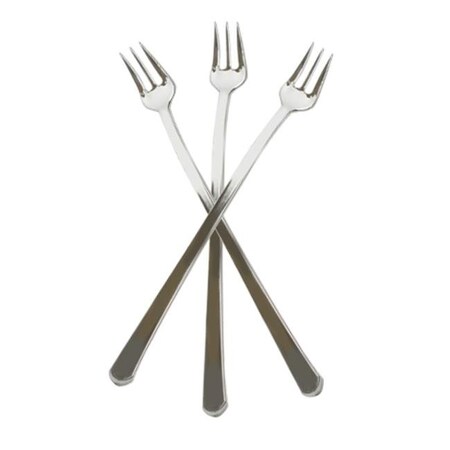 Plastic Cocktail Forks - 6" | Silver | Tiny Temptations | Pack of 20